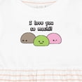 thumbnail image 4 of Inktastic I Love You So Mochi Girls Baby Dress, 4 of 5