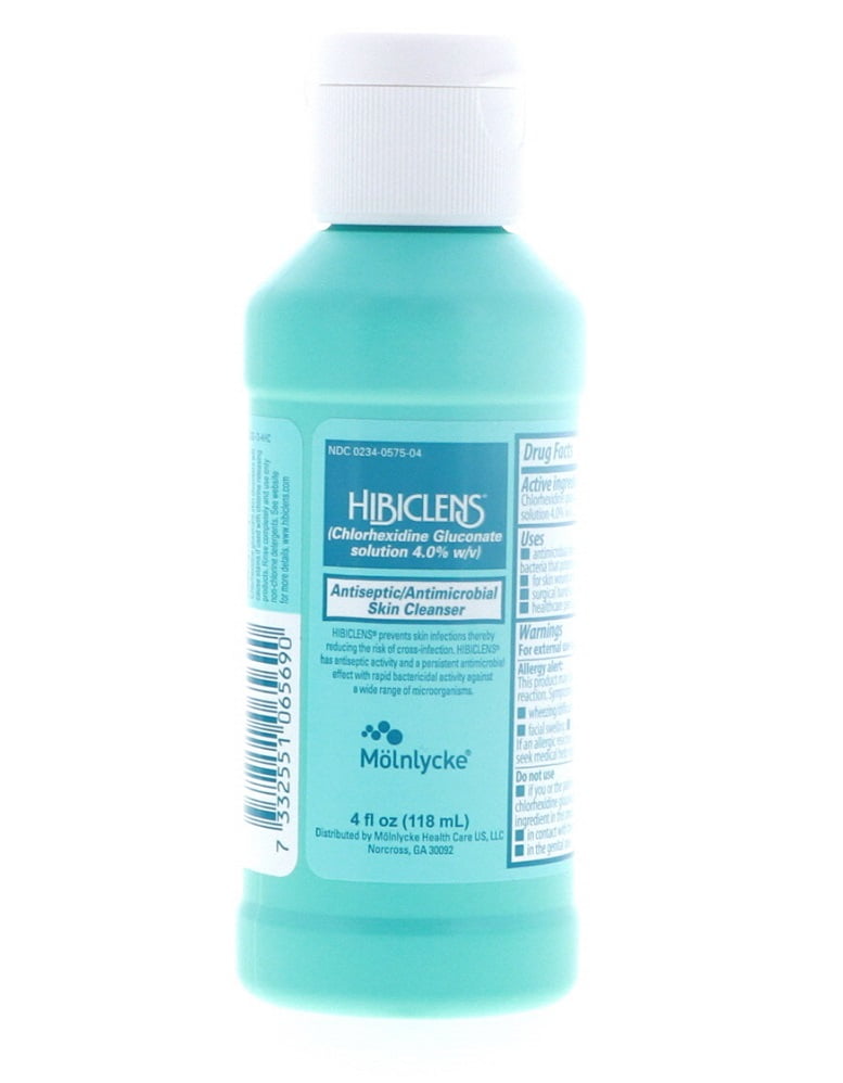 Hibiclens Antiseptic/Antimicrobial Skin Cleanser 4 oz 2 Pack