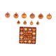 thumbnail image 1 of Juego de adornos navideños BLESIY 44 piezas Naranja, 1 of 8