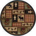 thumbnail image 4 of Oriental Weavers Hudson Area Rug 1067A Brown Lodge Novelty, 4 of 4