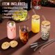 thumbnail image 2 of Juego de vasos para beber Netany en forma de lata con tapa de bambú, 4 piezas, 480 ml, 2 of 7