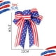 thumbnail image 2 of lazos decorativos con bandera patriótica de estrellas y rayas, lazos de corona patriótica, decoraciones de corona del 4 de julio, lazos del Día de los Caídos, decoraciones del Día de la, 2 of 6