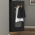 thumbnail image 3 of Simple Houseware - Barra para colgar ropa sobre la puerta, color negro, 3 of 5