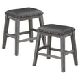 thumbnail image 3 of 5-Piece Domine Wood Counter Height Dining set in Gray, 3 of 11