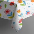thumbnail image 5 of Pioneer Flower Floral Print Pattern Square Tablecloth, Waterproof Wipeable Spillproof Washable Table Cover for Home Kitchen Party Decor, 42"x42", 5 of 6