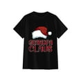 thumbnail image 3 of OdeJous Funny Grandpa Claus Graphic Christmas Tee Men Women Graphic T-Shirt Funny Clothing Black S, 3 of 6