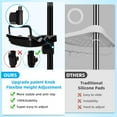 thumbnail image 5 of 32-122inch Corner Shower Caddy Tension Pole Black, Rustproof Drill-Free Shower Shelves for Bathroom Bathtub Washbasin, Adjustable Shower Organizer with 4 Tier Patent Stable Shelves & Tows, 5 of 6