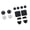 Black and white, variant on Misright Replacement Protective Cap Joystick Covers Button Pad for Steam Controller 2