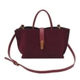 thumbnail image 5 of JAHH Women’s Suede Top Handle Satchel Bag 2025 Fall Winter Retro Shoulder Bag, Large Capacity Tote with Crossbody Strap for Work Travel, 5 of 5