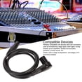 thumbnail image 3 of XLR Male To Female Microphone Cable, 4.9ft Right Angle Male Plug XLR Microphone Balanced Cable OFC Conductor  For Microphone, 3 of 8