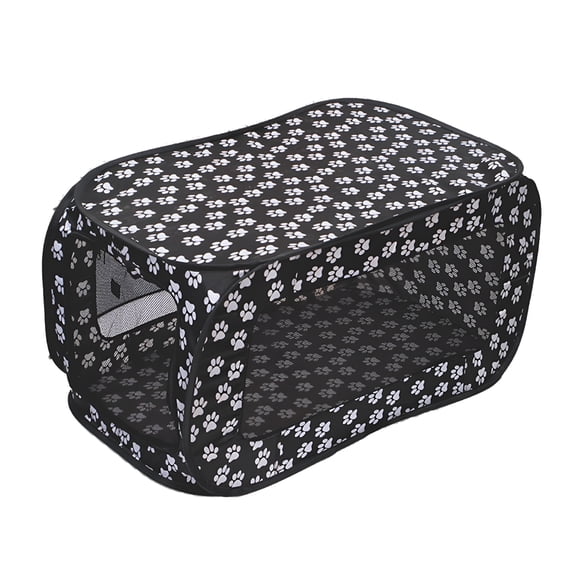 LAMIRO Folding Pet Tent with Zipper Wear Resistant Waterproof Breathable Mesh Portable Indoor Outdoor Cat Dog House Pet Supplies