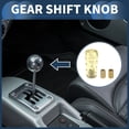 thumbnail image 2 of Perilla de cambio de coche Unique Bargains, universal para palanca de cambios de vehículos automáticos y manuales con 2 adaptadores de acrílico, 1 juego amarillo de 10 cm, 2 of 7