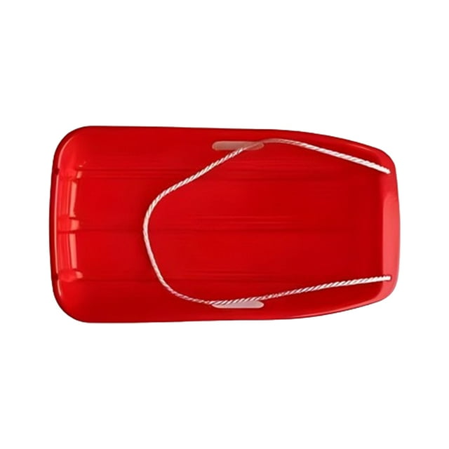 fastboy Large Thick Skis Children Board Sliding Brake Snow Duty Toboggan Rope Small size 65cm red