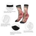 thumbnail image 3 of Fuzoiu Haired White Horse Print Kids Socks For Boys Girls,Grip Crew Socks with Non Slip,Lightweight Stretch Crew Socks,Toddlers Crew Boot Socks, 3 of 5