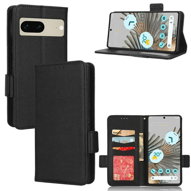 Google Pixel 7 5G Case , PU Leather Flip Cover Card Slots Magnetic Closure Wallet Case for Google Pixel 7 5G