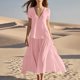 thumbnail image 1 of mfyjkho Vestidos de fiesta para mujer, Vestidos de verano para mujer, estampados, sin mangas, cuello redondo, vestidos casuales largos Vestidos largos para mujer xxl, 1 of 6