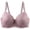 Purple, variant on Womens Bras Comfortable D Cup Wire Push Up Everyday Bra Full Cup Lace Solid Color Bra for Daily 4XL