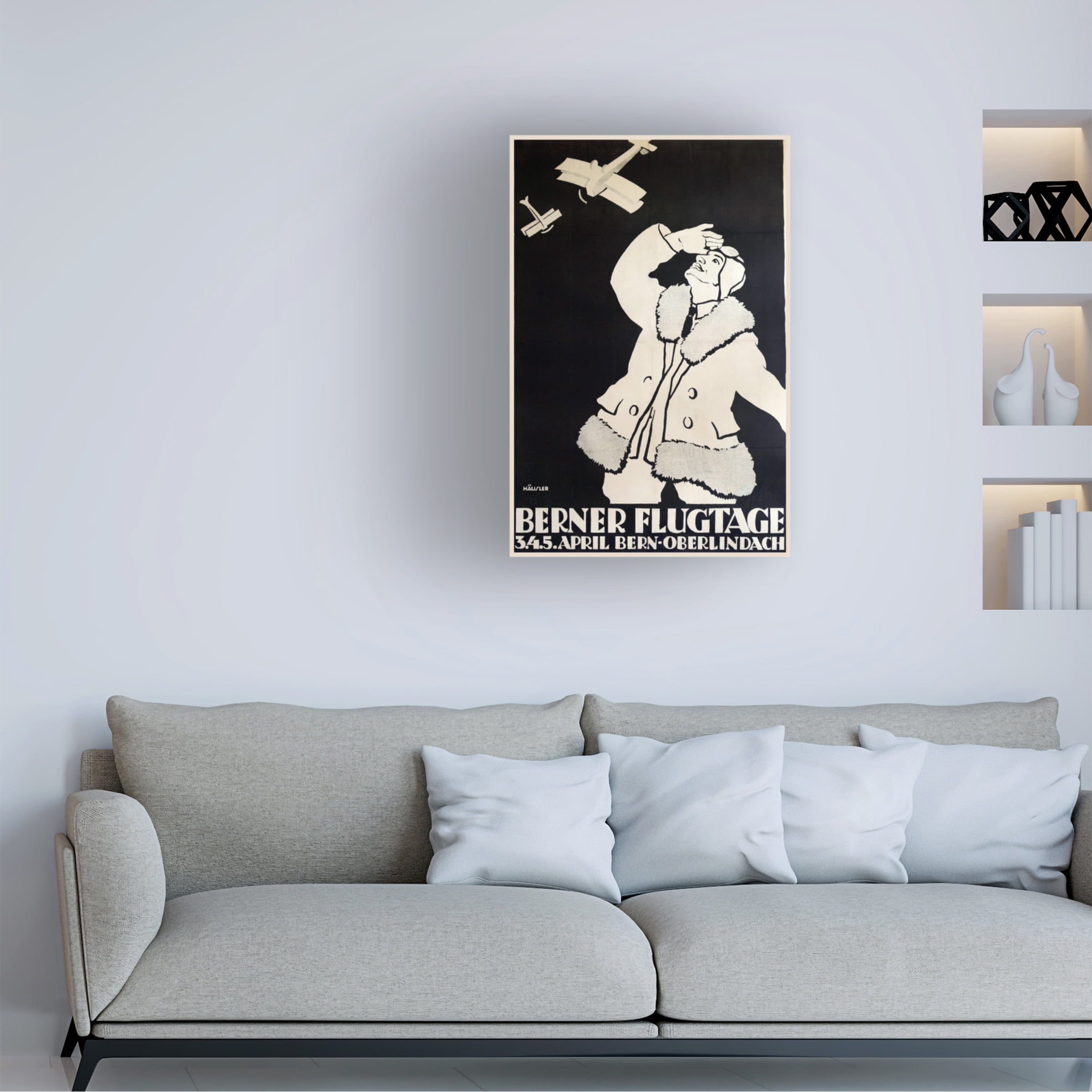 Vintage Apple Collection 'Berner Flugtage' Canvas Art