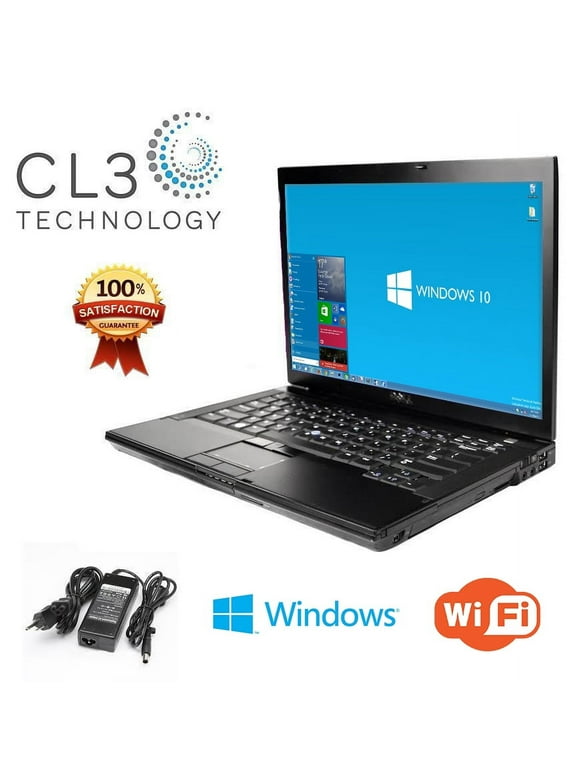 Dell Latitude E6500 Windows 10 Professional Core 2 Duo 2.26GHZ 250GB HD 4GB RAM 15.4 Widescreen Display Used