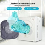 Costway 1500W Electric Tumble Compact Laundry Dryer Stainless Steel Tub 13.2 lbs