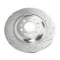 thumbnail image 6 of Detroit Axle - Rear Brake Rotors for 2014-2023 Jeep Cherokee, 2015 2016 2017 2018 2019 2020 2021 2022 Drilled and Slotted Brake Rotors: 12.60" Rotor, 6 of 7