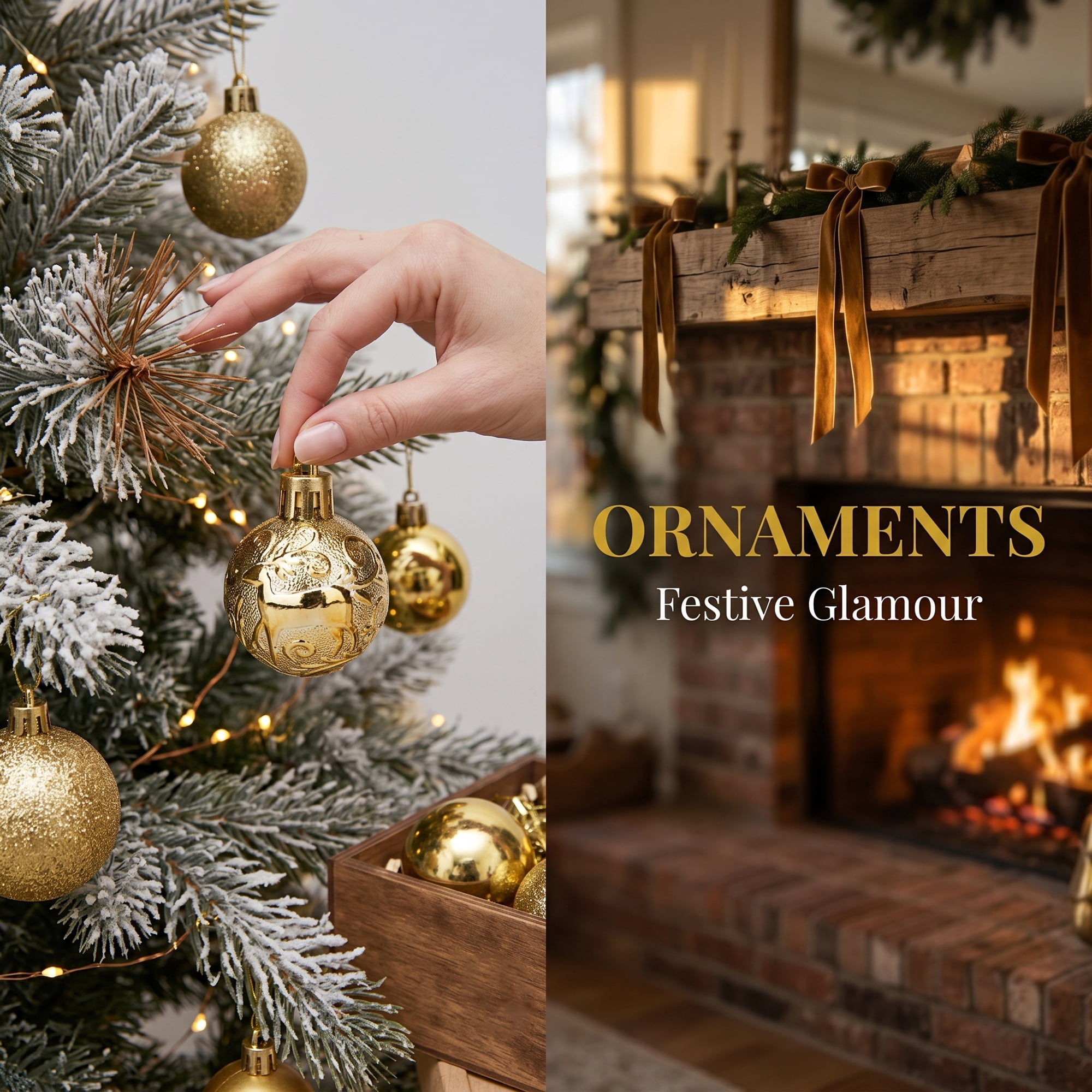 Unique Bargains 12Pcs Christmas Tree Ornaments Hanging Baubles Shatterproof Gold 1.6"