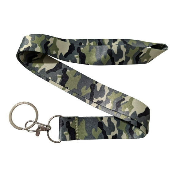 Camouflage Camo Green Keychain Lanyard