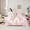 Pink 01, variant on Feelyou Pink Princess Bowknot Twin Bedding Sets 7-Piece, Bohemian Damask Flower Bedding Comforter Set, Western Fashion Bow Reversible Sheet Sets, Super Cozy Room Decor