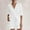 White, variant on Two Piece Outfits for Women Soft Cotton Loose Short Sleeve Button Down Shirts Summer Shorts Lounge Set with Pockets