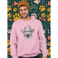 thumbnail image 2 of Smiling Corgi W Santa Hat Sweatshirt Men -Image by Shutterstock, Male Large, 2 of 4
