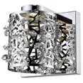 thumbnail image 1 of Fortuna 1 Light Wall Sconce in Chrome with Clear Shade, 1 of 1