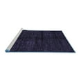 thumbnail image 2 of Ahgly Company Machine Washable Indoor Round Abstract Blue Modern Area Rugs, 7' Round, 2 of 4