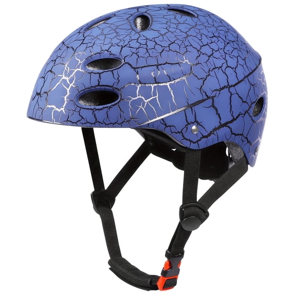 Kids Bike Helmet, Crash Style Boys and Girls Helmet, Adjustable Breathable ABS Hard Shell Skateboard Helmet for 5-14 Ages Children and Teens, Scooter Helmet for BMX Cycling, Biking,Inline Skating