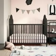 Little Seeds Rowan Valley Lanley Crib and Changing Table Set, Black