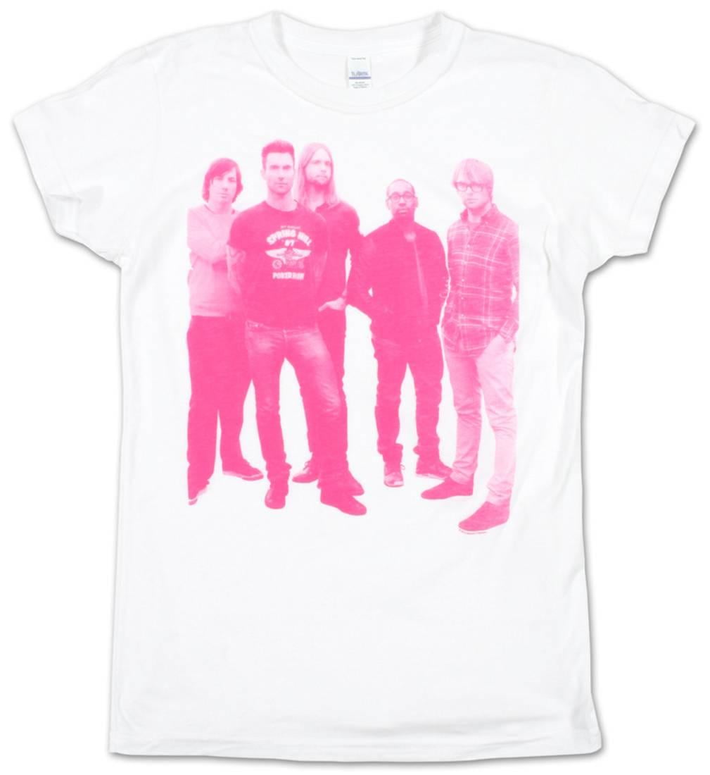 Download FEA - Women's: Maroon 5 - Pink Halftone Apparel Womens T ...
