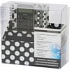 Magnetic Desk Organizer Set 5pcs-black With White Dots