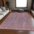 thumbnail image 6 of HomeRoots 671028 8 x 10 ft. Mauve & Plum Striped Washable Machine Made Rectangle Area Rug with UV Protection, 6 of 9