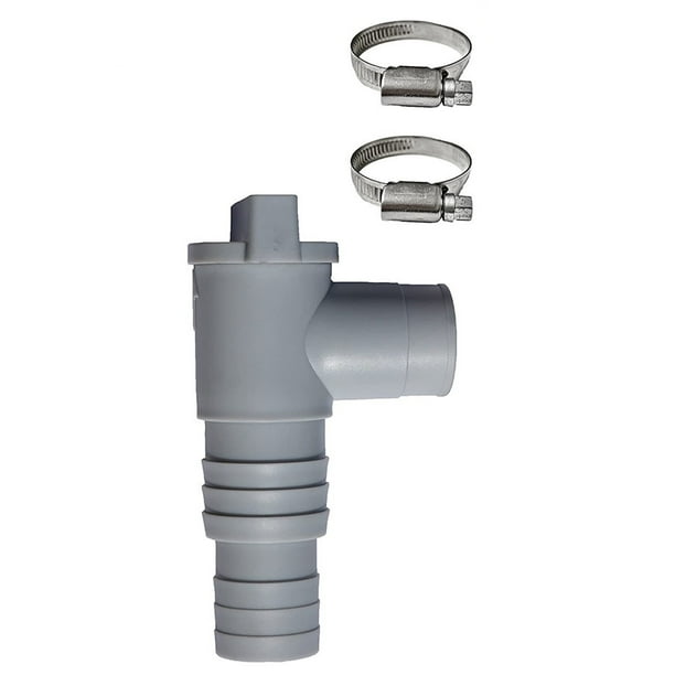 Fiudx Llave de Paso para Piscinas con Conexión de Manguera de 32 Mm, Desatascador de Manguera para Piscinas, Cierre para Piscinas Elevadas, Llave de Paso para Piscina de 32 Mm