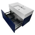 thumbnail image 2 of Nameeks Derin-3217-W-S Derin 32" Wall Mounted Single Basin Vanity Set - Night Blue / Matte, 2 of 7