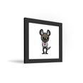thumbnail image 5 of Gallery Pops Sanrio Aggretsuko - Haida Wall Art, Black Framed Version, 12" x 12", 5 of 5