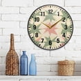 thumbnail image 3 of Yayeee Wall Clock Battery Operated 9.5" Silent Quartz Non-Ticking for Living Room Decor, Pink and Green Geometric, 3 of 8