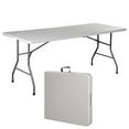 thumbnail image 2 of Costway 6' Folding Table Portable Plastic Indoor  Party DiningTables, 2 of 8