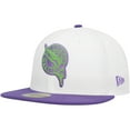 thumbnail image 3 of Men's New Era White Florida Marlins  Side Patch 59FIFTY Fitted Hat, 3 of 5
