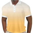 thumbnail image 1 of Birdeem T-Shirt Décontracté à Manches Courtes Imprimé pour Hommes avec Col Rabattu et Boutons Fendus sur le Côté, 1 of 12