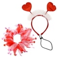 thumbnail image 1 of TIELUTT Collier Rouge et Chat pour la Saint-Valentin, Serre-Tête de Fête, Jeu de Rôle, Anniversaire Chat, 1 of 7