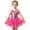 Hot Pink, variant on Skirted Ballet Leotards for Girls Sleeveless Crew Neck, Leopard Print Mesh Party Wear Ballet Stage Show Tutu Dress Pink 5-6 Years