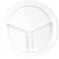 thumbnail image 2 of Carlisle KL20302 Kingline White 3-Compartment Plate - Dozen, 2 of 7