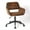 Brown, variant on Homy Casa Adjustable Task Chair, Swivel Office Chair with Ergonomic Backrest Upholstery, Brown