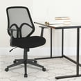 thumbnail image 2 of Flash Furniture Salerno Series High Back Black Mesh Office Chair with Arms, 2 of 8
