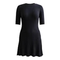 thumbnail image 1 of Vestido George Talla M tipo Sueter Manga Larga Negro, 1 of 4